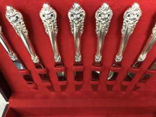 WALLACE GRANDE BAROQUE STERLING FLATWARE SET 4