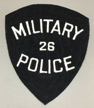 Us Army 26th Military Police Felt Patch Cut Edges No Glow 5.  75” X 4.  5”