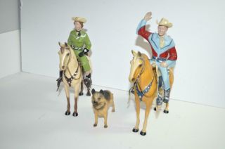 Roy Rogers & Trigger Dale Evans & Buttermilk & Bullet Hartland Plastics Horses