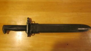 WW 2 US ARMY BAYONET it is stamped A F H US with flaming ball 2