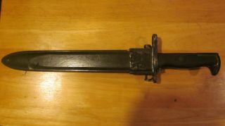 WW 2 US ARMY BAYONET it is stamped A F H US with flaming ball 3