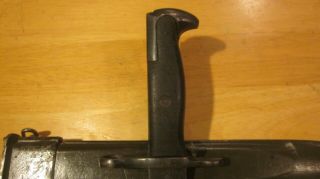 WW 2 US ARMY BAYONET it is stamped A F H US with flaming ball 9