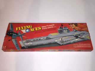FLYING ACES | ATTACK CARRIER FLAGSHIP | MATTEL 1975 | MIB | Aircraft 9375 2