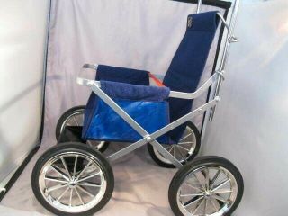 Rare Ab Lars Sjoholm Varnamo Sweden Metal Baby Doll Stroller Mib