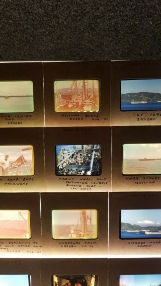47 Korean War 35mm Photo Slides USS Clymer Washburn Jersey Wilson Sasebo Kobe 6
