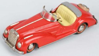 Vintage 1940s 50s Distler Windup Auto Car.  Made In Germany. ,