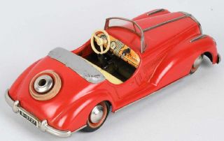 vintage 1940s 50s DISTLER Windup Auto Car.  Made In GERMANY. , 2