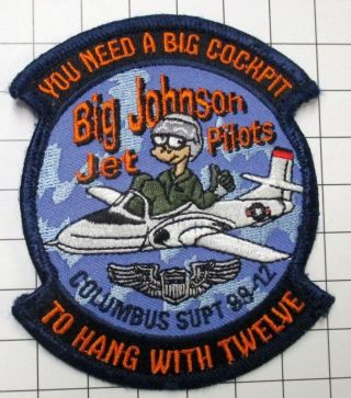 Usaf Military Patch Air Force Sm Square Hook Loop Pilot Training Class 99 - 12
