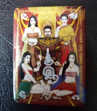 Real Khunpaen Ajarn O Thai Amulet Lucky Wealth Attraction Love Charm Talisman