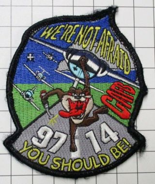 Usaf Military Patch Air Force Sm Square Hook Loop Pilot Training Class 97 - 14