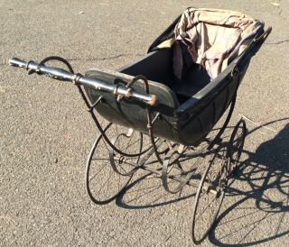 Antique Victorian Whitney Co.  Leominster Ma Baby Doll Carriage Buggy Pram