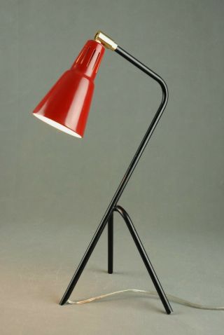 1950s Style Tripod Table / Desk Lamp Mid Century Modernist Retro Bauhaus 70s 80s