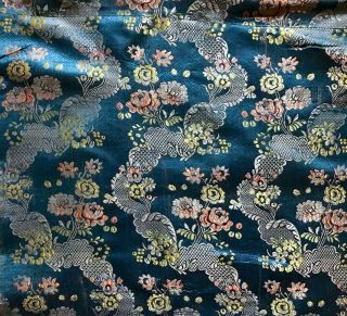 1.  52m Antique 19th Century Silk Brocade,  Spitalfields,  Lyon 14