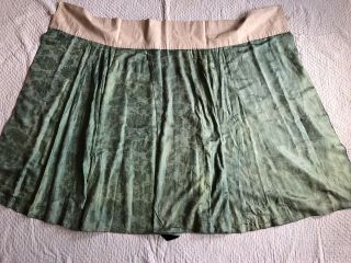 Antique 19thC Chinese Silk Damask Wedding Skirt Embroidered Florals Symbols Qing 12
