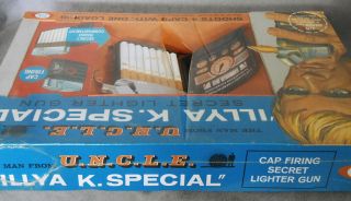 1960 ' s Man From UNCLE Secret Agent Cigarette Lighter Toy Pistol IDEAL Box 5
