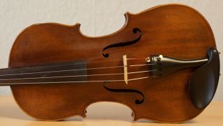 old violin 4/4 Geige viola cello fiddle label AUG.  MÜLLER 3