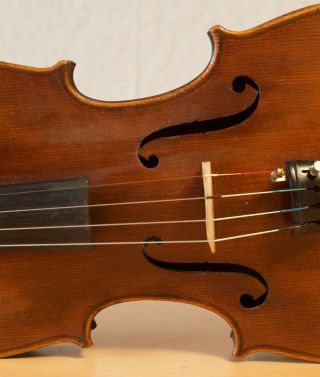 old violin 4/4 Geige viola cello fiddle label AUG.  MÜLLER 5