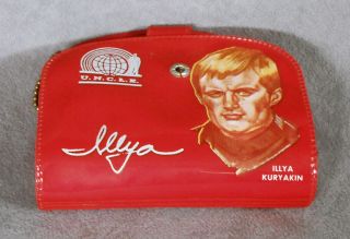Illya Kuryakin 1966 Vinyl Billfold Wallet - Man From Uncle Secret Agent Ideal Toy