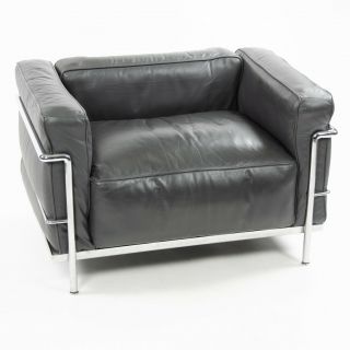 Vintage Cassina Italy Le Corbusier LC3 Grand Modele Armchair Leather Mult Avail 6