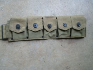 Vintage WW1 Mills US Army Ammo Belt,  dated May 1915 2