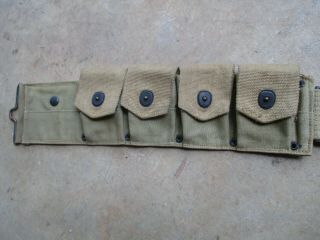 Vintage WW1 Mills US Army Ammo Belt,  dated May 1915 3
