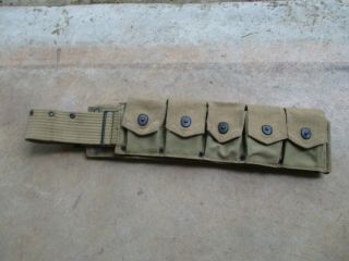 Vintage WW1 Mills US Army Ammo Belt,  dated May 1915 8