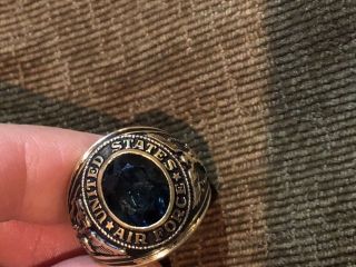 Us Air Force 10k Gold Filled Ring,  Size 10,  Crest Craft