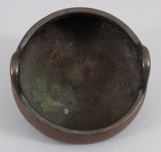 Ancient Antique 15thC Chinese,  Xuande Period,  Ming Dynasty Small Bronze Censor 8
