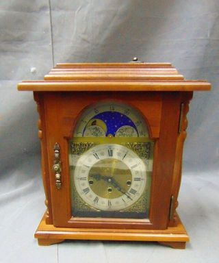 Emperor Mantle Clock Made By Erhard Jauch Westminster Chime Sun Moon Displays.