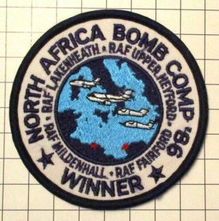Usaf Military Patch Air Force 1986 North Africa Bomb Competition Libya Raid V1