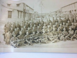 WWI Panoramic Photo 1918 Camp Lee VA: Co.  F 11th Bat.  4 ft.  Long 2