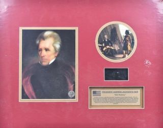 President Andrew Jackson Hair Certified Authentic From 1846 Old Hickory