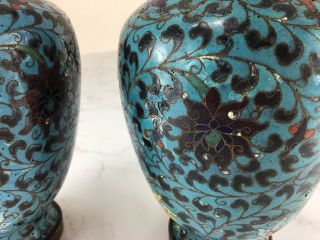 Cloisonné Vases - 350,  Yrs Old - Ming Cing Tia Dynasty - 8