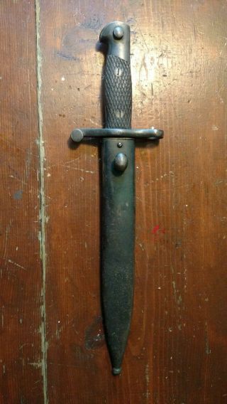 Spain Model 1941 Bayonet Fighting Knife With Scabbard