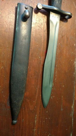 Spain model 1941 Bayonet Fighting Knife with Scabbard 7