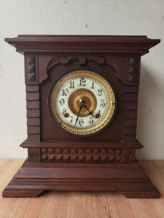 Vintage 8 Days Ansonia Mantle Clock