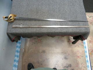 Pre Wwi French Model 1896 Cavalry Officer Sword - Klingenthal -