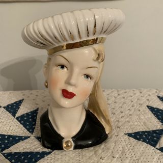 Lady Head Vase - Rare