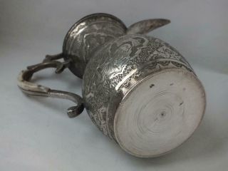 Decorative Persian Solid Silver Coffee Pot c.  1920s/ H 24 cm/ 710 g 10