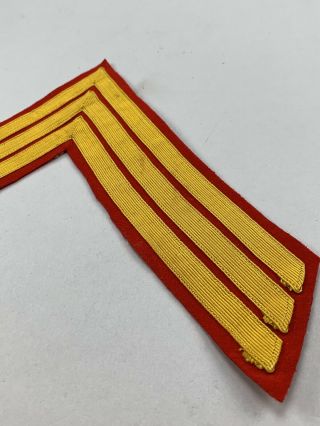 RARE 1912 - 1922 USMC ENLISTED DRESS SERGEANT CHEVRON Marine 3