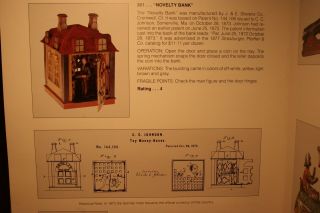 Victorian Cast Iron NOVELTY Mechanical Building Bank by J & E Stevens Cir.  1873 11