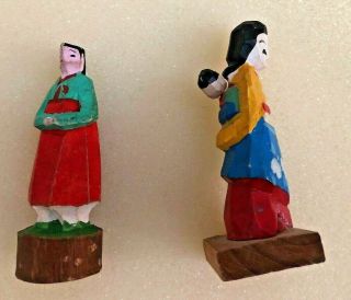 Vintage 1950s Korean Custom Hand Painted Dolls Korea 5