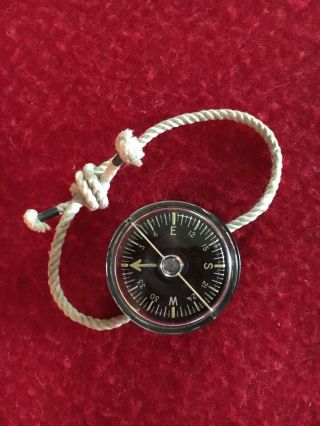 Ww2 Usmc Usn “compass,  Magnetic,  Mc - 1 / Marine Compass Co.  ” Survival.  Wrist.