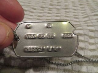 5 Notched USN Navy Dog Tags WWII/Korean War 