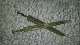 2 Swords,  Maybe Chinese,  Very Old,  Bronze.