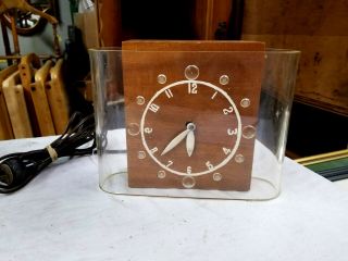 Vintage Rare 1930 ' s Lackner Neon Glo Clock 2