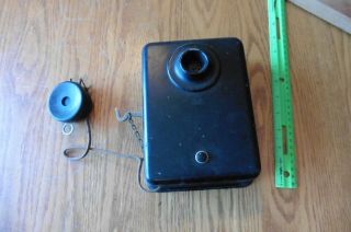 Antique Edwards 1872 Telephone Butler Wall Phone Intercom Solid Call Box Vintage