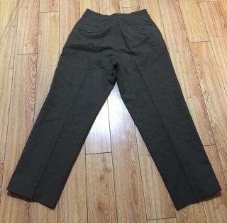 Vintage WWII US Army Trousers Pants Wool W34xL33 Pre - owned 5