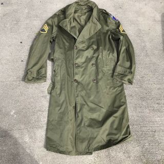 1953 Korean War Era Us Army Og107 Overcoat Trench Coat Medium
