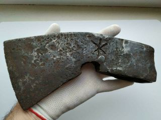Ancient Ax Iron,  Kievan Rus - Vikings 9 - 12 Century Ad,  Very Big
